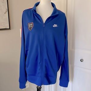 Super Cool Blue Nike Barry’s Bootcamp Zip Up Athletic Jacket
